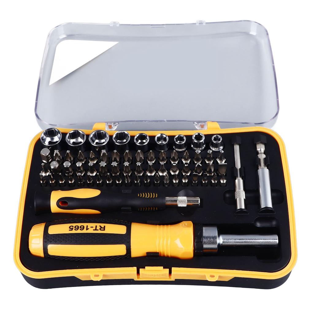 65-teiliges Schraubendreher-Set Multi-Bits Reparatur-Schraubendreher-Kit für Elektronik Möbel Automobil