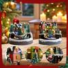 Christmas Lighted House Decor Decoration Art Table Festive LED Ornament Xmas for