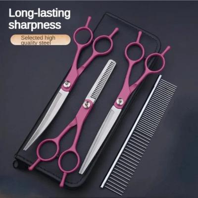 7 Zoll Haarschneideschere Edelstahl Friseurschere Trimmen Effilierschere Pro Salon Styling Werkzeug