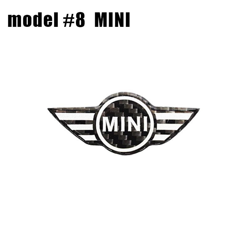 1Pcs Car Styling Steering Wheel Emblem Badge Stickers For MINI Cooper One S JCW Countryman R50 R52 R53 R55 R56 F54 F55 F56 F60