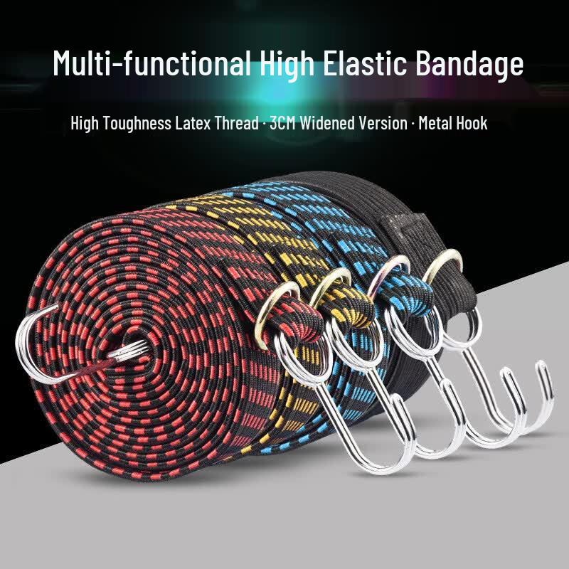 Heavy-Duty Bungee Cargo Strap with Hooks