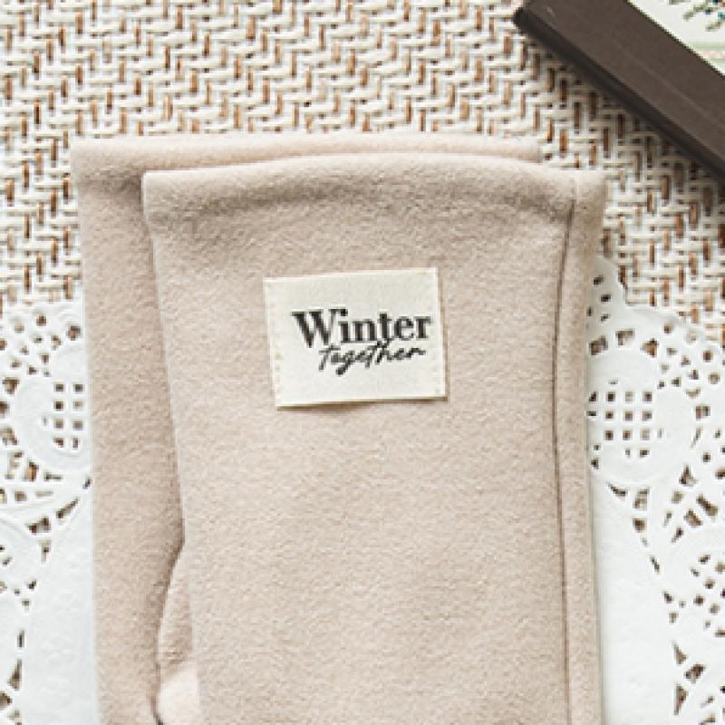 DaiSo Big Label Women S Smartphone gloveS Beige