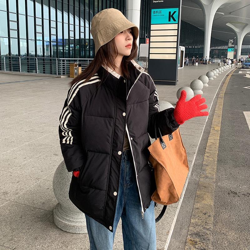 New cotton-padded clothes women's bread clothes stand-up collar students loose winter cotton-padded clothes thickened cotton-padded jackets trendy