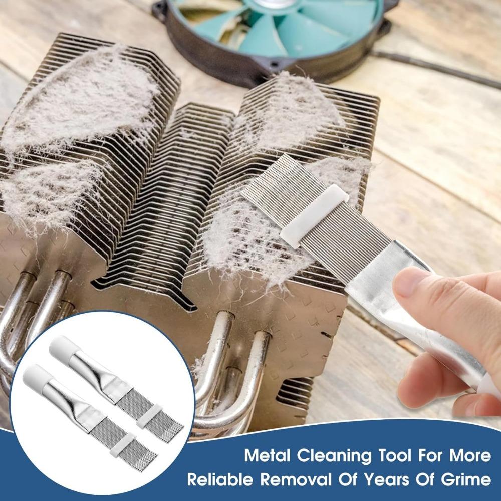 Air Conditioner Condenser Fin Cleaning Brush Universal A/C Condenser Cleaning Tools Stainless Steel Air Refrigerator Fin Brushs