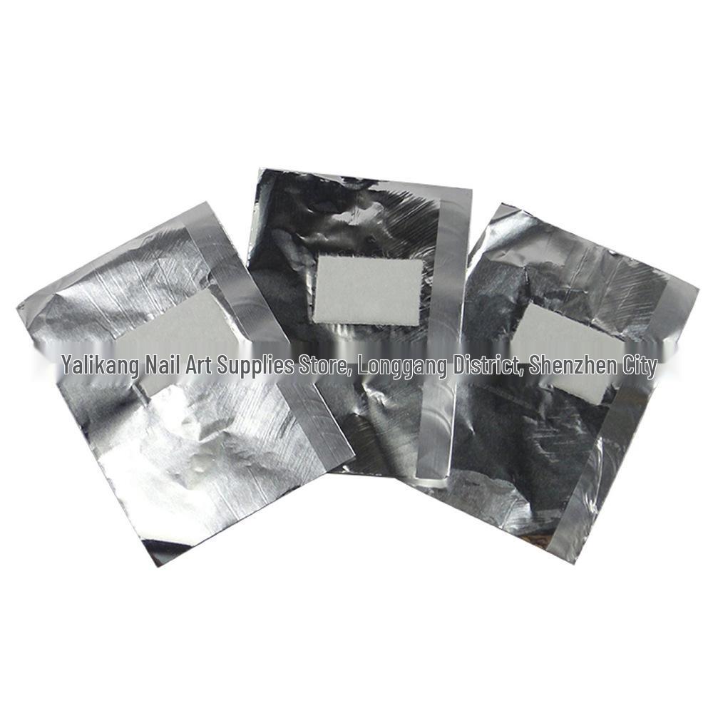 Nail Polish Remover Foils with Cotton Pads - 100 Sheets