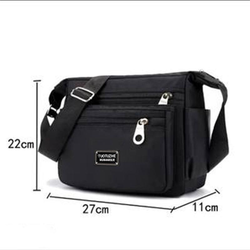 Nylon cloth messenger bag women's 2025 new fashion trendy middle-aged women's bag Korean version casual shoulder bag