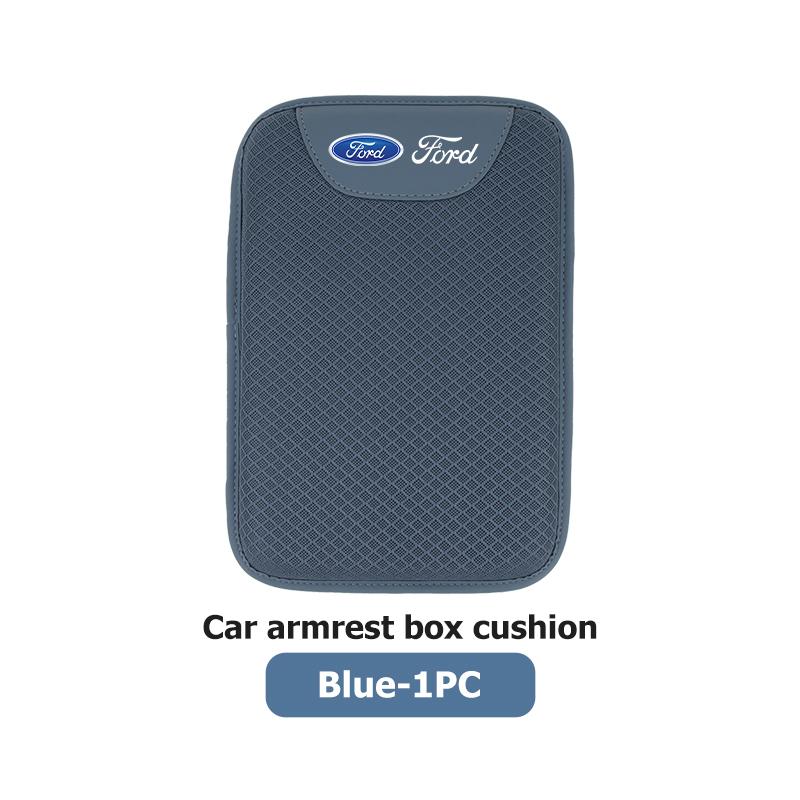YYQO6 For Ford Universal Ice Silk Car Mounted Armrest Pad Central Armrest Box Height Increasing Pad ST Racing Performance Focus Mk2