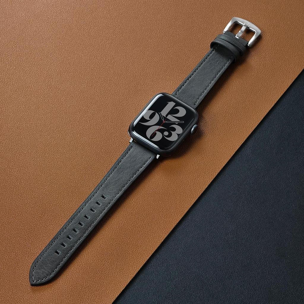 Compatibility: Apple Watch Ultra, Series 10/9/8/7/6, Ultra-Fiber Leather Strap