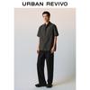 UR Men's Fine Plaid Short-Sleeve Tech Casual Shirt