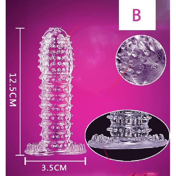 Transparent crystal wolf tooth set, crystal set, particle set, penis set, irregular wolf thorn set, adult sexual