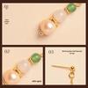 Women's Summer Style Fresh Pearl Earrings, High-End Hanfu Accessories, 925 Sterling Silver