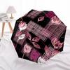 1pc Abstract Floral Pattern Umbrella with Plastic Handle,Suitable for All Seasons Umbrellaptys26041