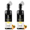 LA’BANGERRY Vitamin C Foaming Face Wash with Built-in Face Brush | Brightening Deep Cleansing Facial Cleanser | Removes Dirt, Oil & Tan | For Glowi