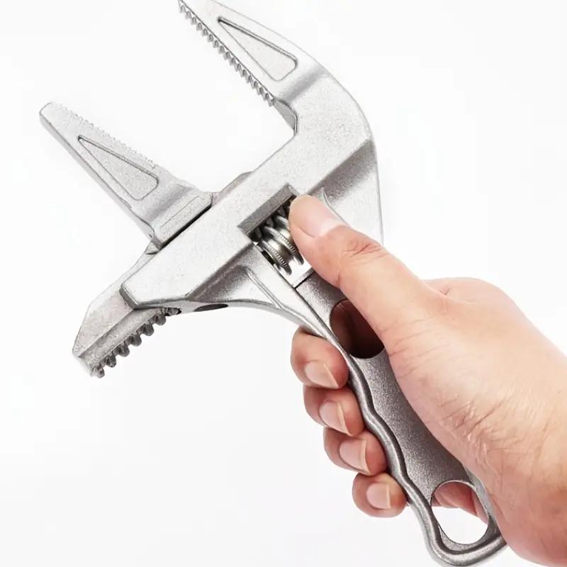 Bathroom Adjustable Wrench, 6-68mm Mini Adjustable Wrench, Multifunctional Aluminum Wrench, Bathroom Pipe Nut Removal Tool 7.8-Inch&170g