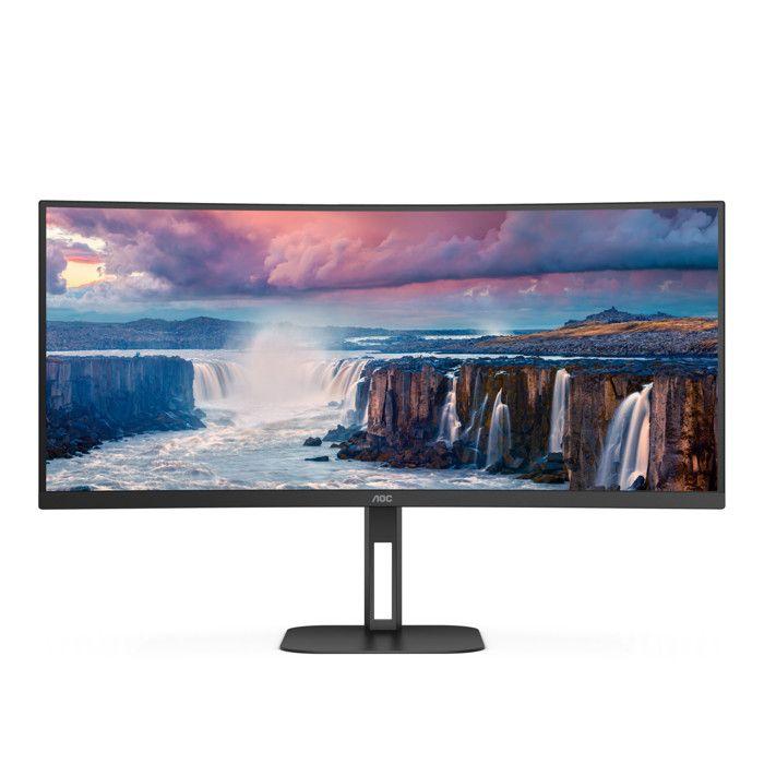 Écran - AOC - CU34V5C-BK - 3440 x 1440 px - Incurvé - HDMI - Haut-parleurs intégrés