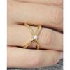 Ring - LUXENTER - Rai - 18 Carat Yellow Gold - Brilliant Zirconia - 14.5 Mm Thick