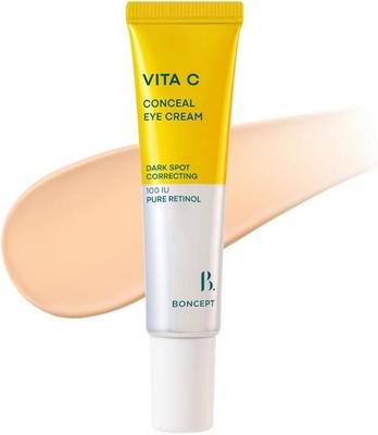 BONCEPT Vita C Conceal Crema Contorno Occhi 10ml / Illuminante, Anti-Età, Idratante, Cosmetici Coreani, Kbeauty
