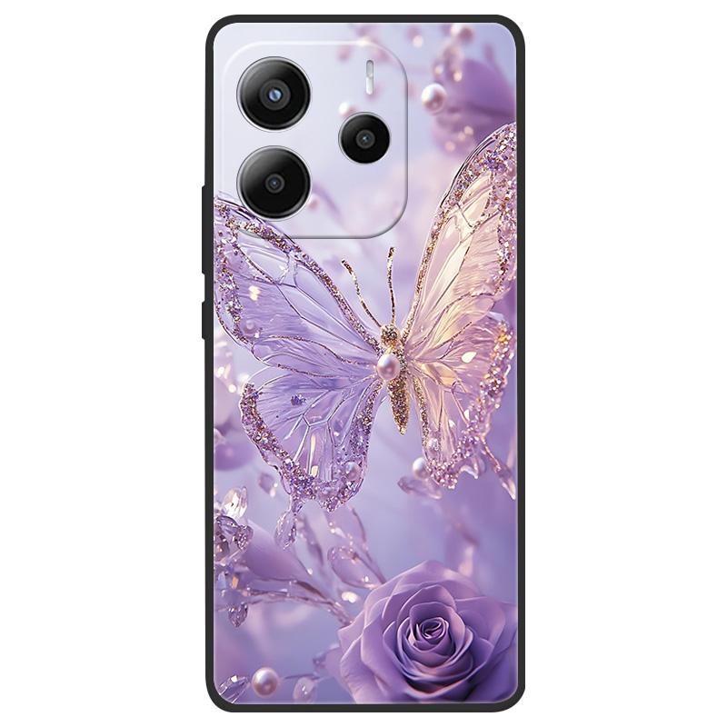 For Redmi Note 14 4G (Europe) Phone Case Marble Painting Pattern Soft Silicone Anti Drop Cover For Xiaomi Redmi Note14 4G Shell