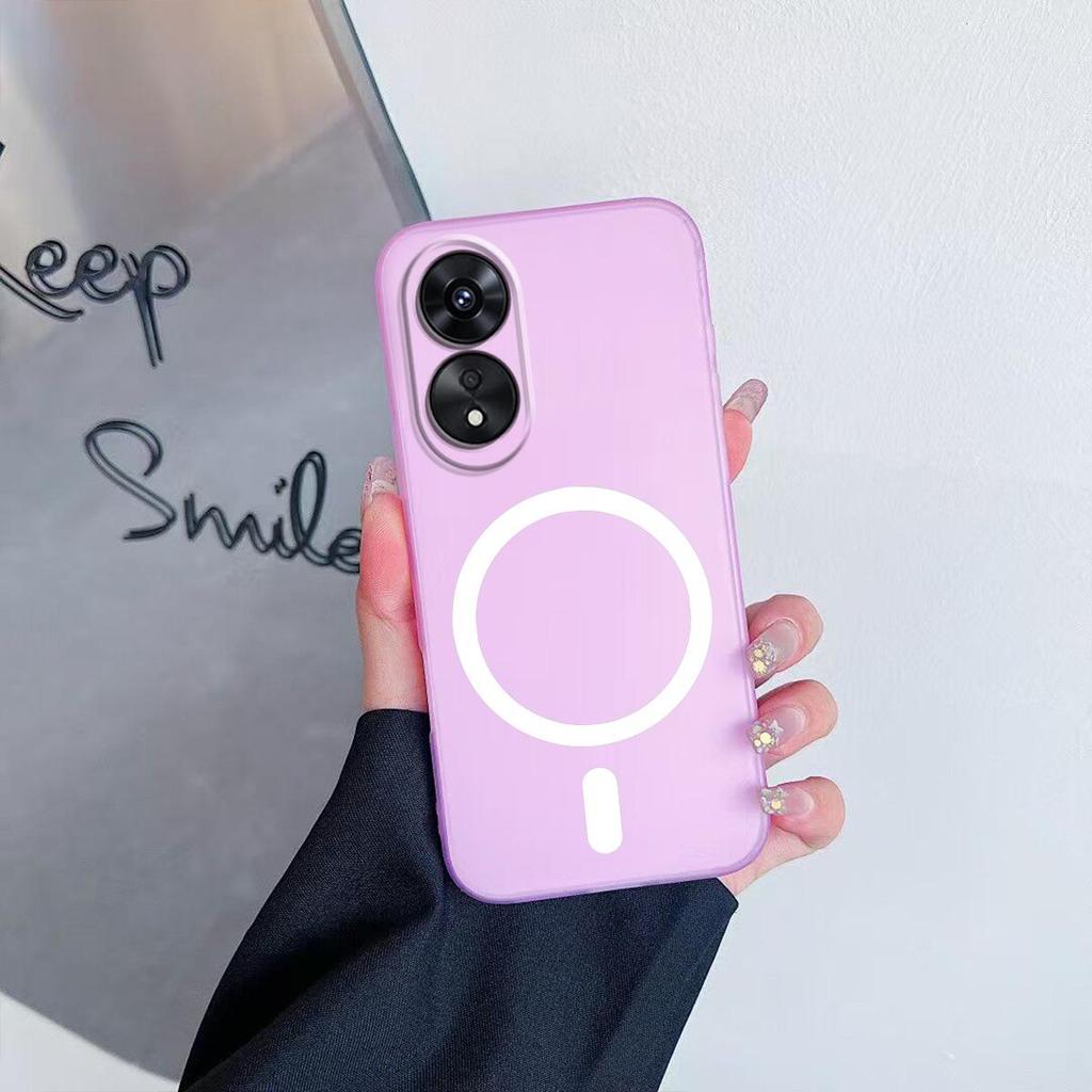 Case for OPPO A38 4G,A18 4G Premium Magnetic Matte Phone Casing Protection Cover