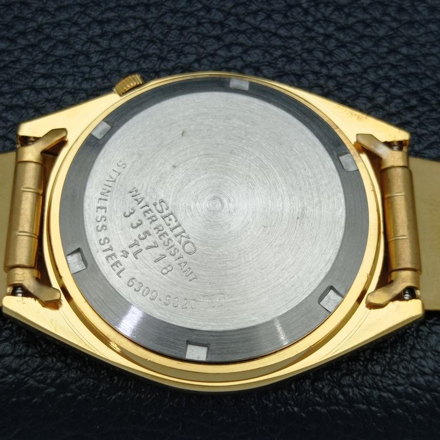 CEAS SEIKO 5 AUTOMAT VINTAGE RECONDITIONAT 6309A JAPONIA BĂRBĂTESC CADRAN ALB a425908-2