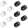 8/10 Pezzi Clip per Pettorale da Corsa Fermacorsie per Maratone per Corridori Portanumero di Gara Fissaggio Pettorale Magneti in Bianco e Nero