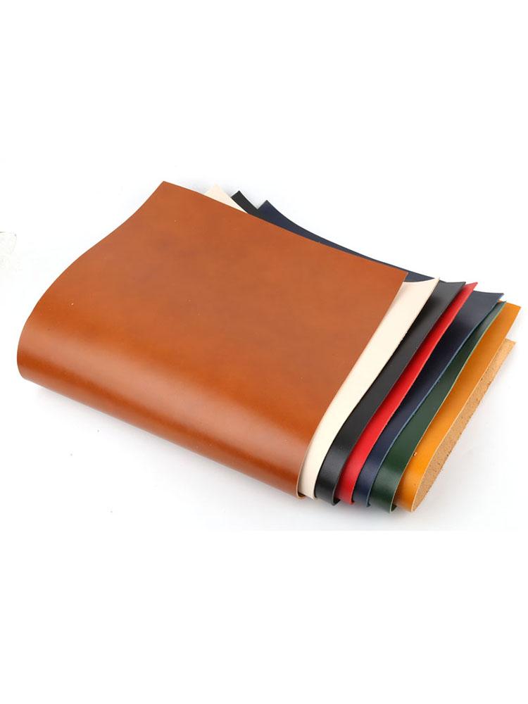 2mm colored oak plant tanned leather, top layer genuine leather, handmade leather, DIY dyed plain weave carved leather fabric