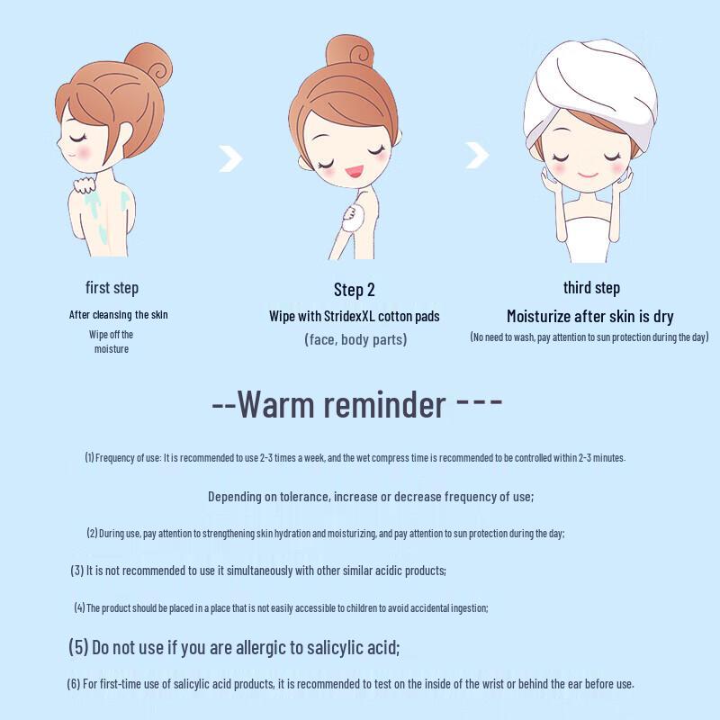 STRIDEX Salicylsäure Körper-Pads