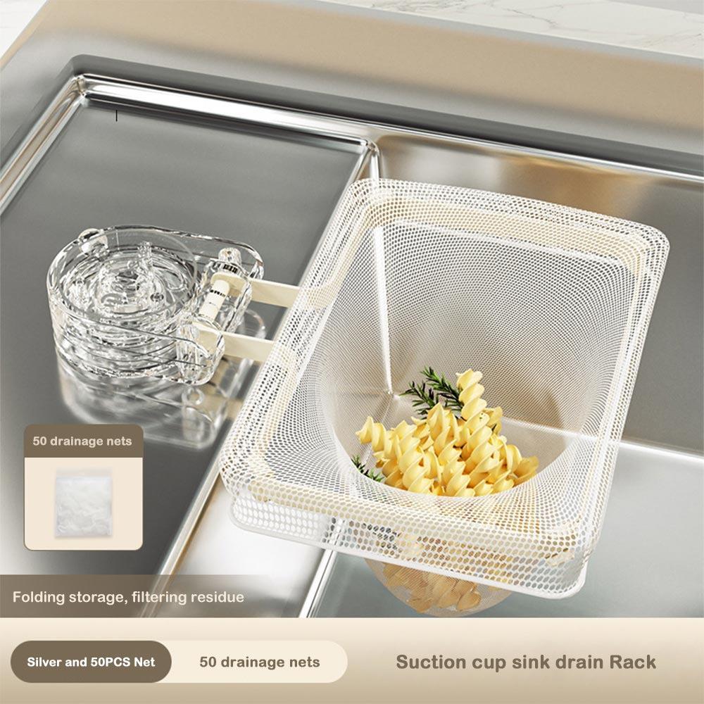 Spülbecken Sieb Spülbeckenfilter Gestell Abnehmbares Müllfilter Regal Hochwertiger Filterbeutel Küche