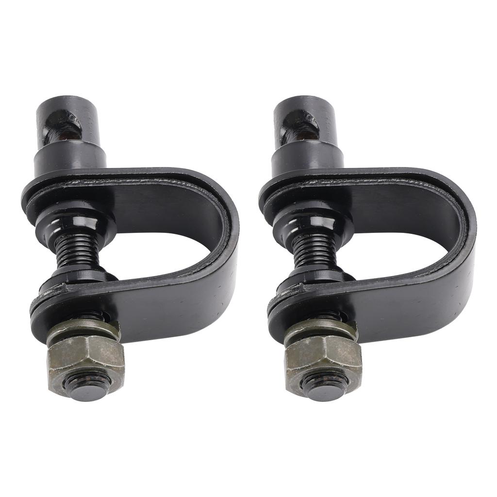 Schwarze Retro-rechteckige Spiegel mit Klemme für Cafe Racer Bobber Chopper Tracker