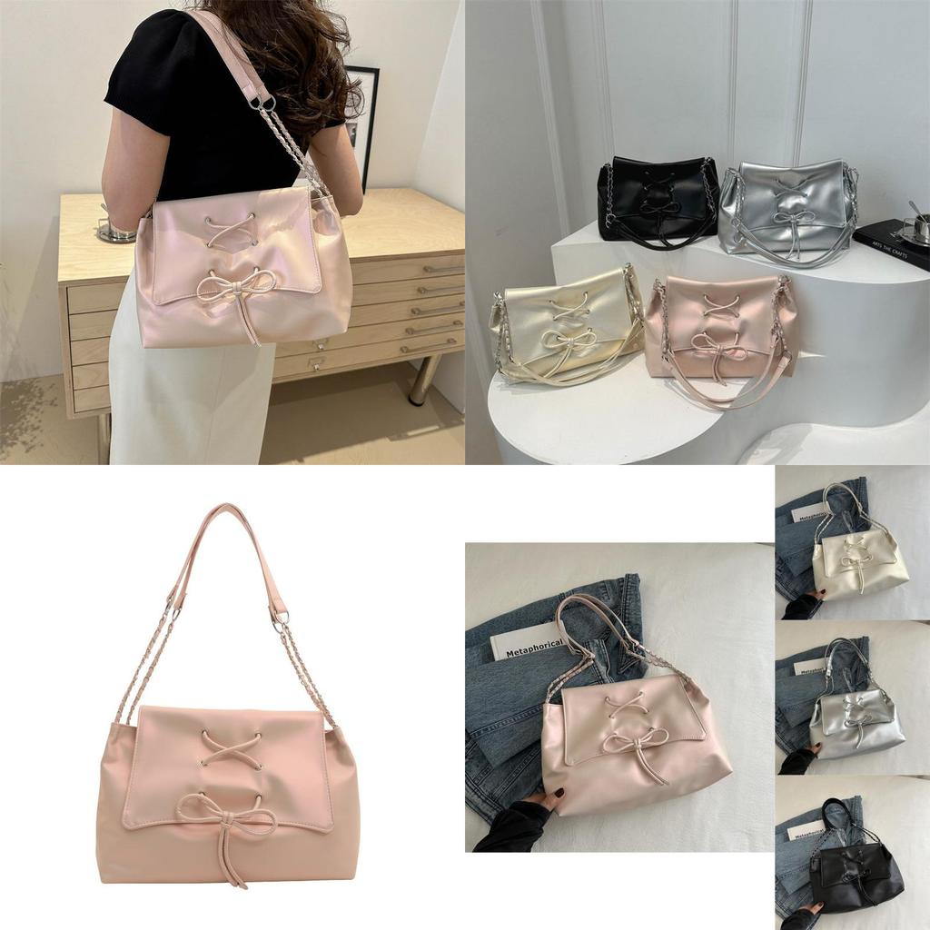 Stylish Korean Minimalist Solid Color Handbag For Women Casual Spring And Summer 2024