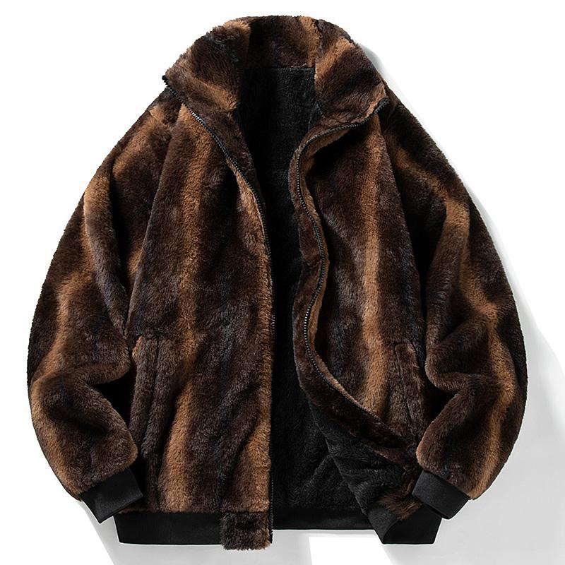 24006 Nový Zimní Stojáček Fleece Ležérní Jednobarevný Sametový Mikina s Kapucí Módní Větruodolná Bunda