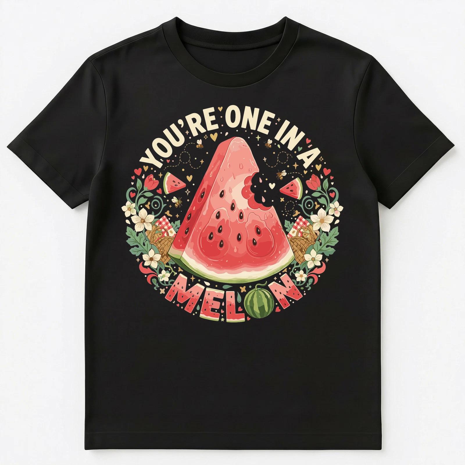 

Youre One In A Melon Creative Watermelon Design Unisex T-Shirt 2XL