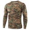 Summer Men's Long Sleeved Printed Camouflage Clothing for Casual Comfort and Fashion