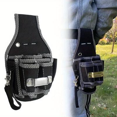 Multifunctional Tool Bag Nylon Fabric Tool Screwdriver Kit Holder Bag Pocket Pouch Bag Electrician Waist Pocket Case