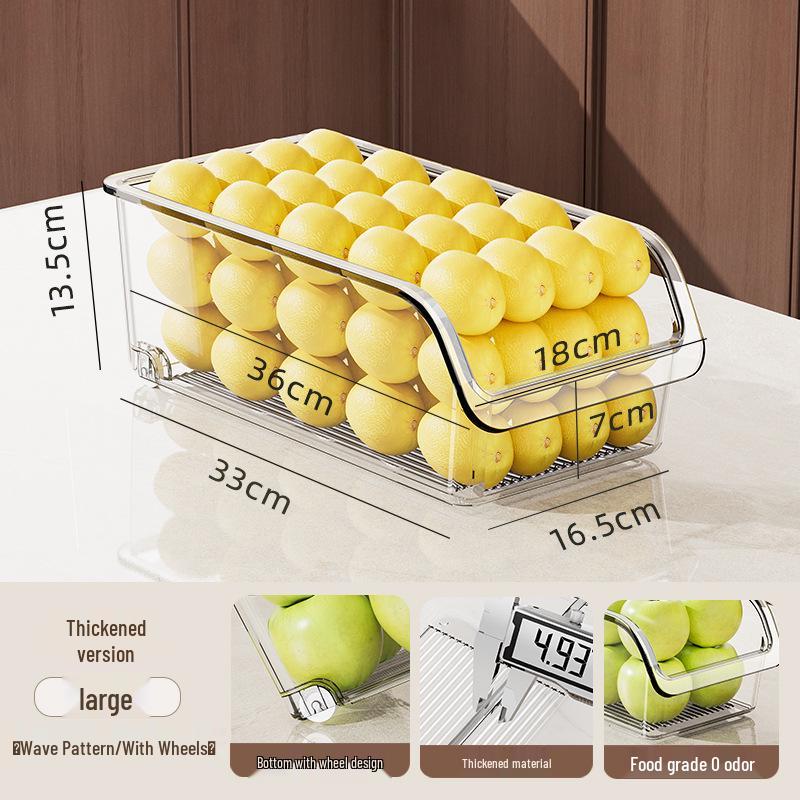 Transparent Egg Rack & Fresh-Keeping Refrigerator Drawer Box