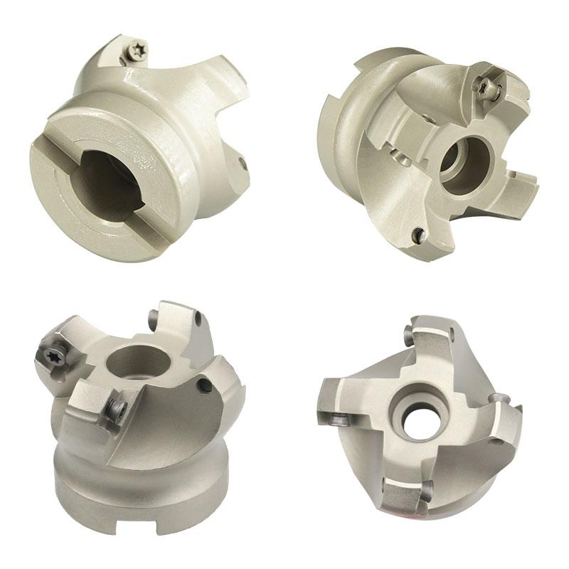 KM12 45degree Cutting Adapter 50/63/80/100mm Indexable Solid Carbide Insert SEKT1204 CNC Lathe Machine Face Milling Cutter Head