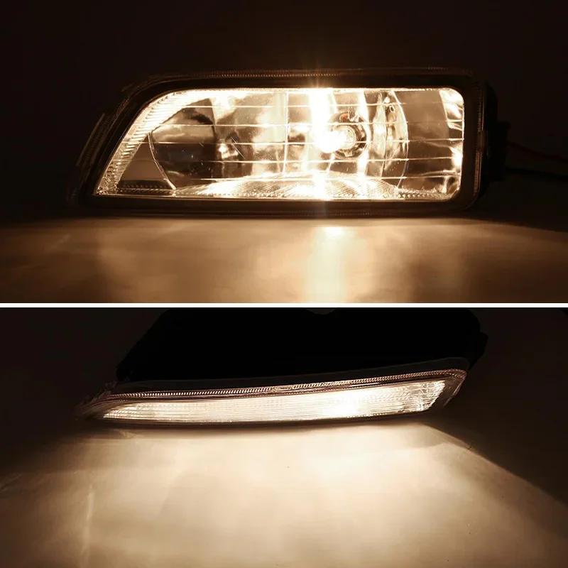 2Pcs Car Front Bumper Fog Lights Direct Replacement Accessories Fog Lamp With H11 Bulbs Fit For Honda Accord 2003-2007 4 Doors