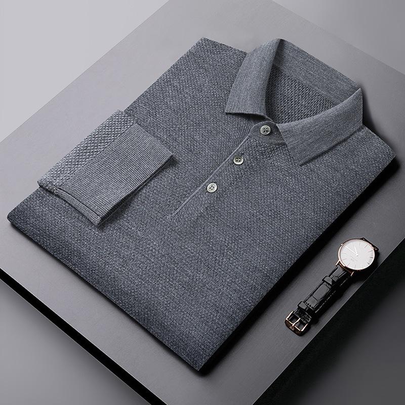 Men's Plus Size Warm Lapel Knit Wool Sweater for Autumn 2026