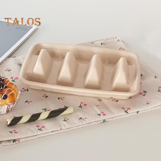 10/20 stk engangs tacoholdere for fester Robust tacobrettholder med skillevegger Miljøvennlig tacotallerken emballasjeboks for arrangementer Tacobarservering