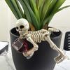Halloween Skeleton Resin Decoration Figurine for Yard Garden Home Indoor Outdoor Use