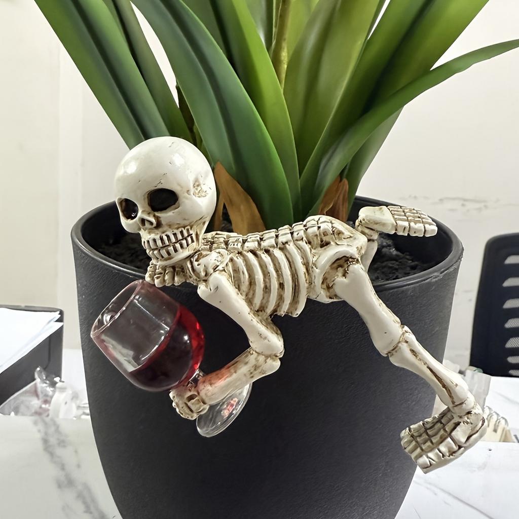 Halloween Skeleton Resin Decoration Figurine for Yard Garden Home Indoor Outdoor Use