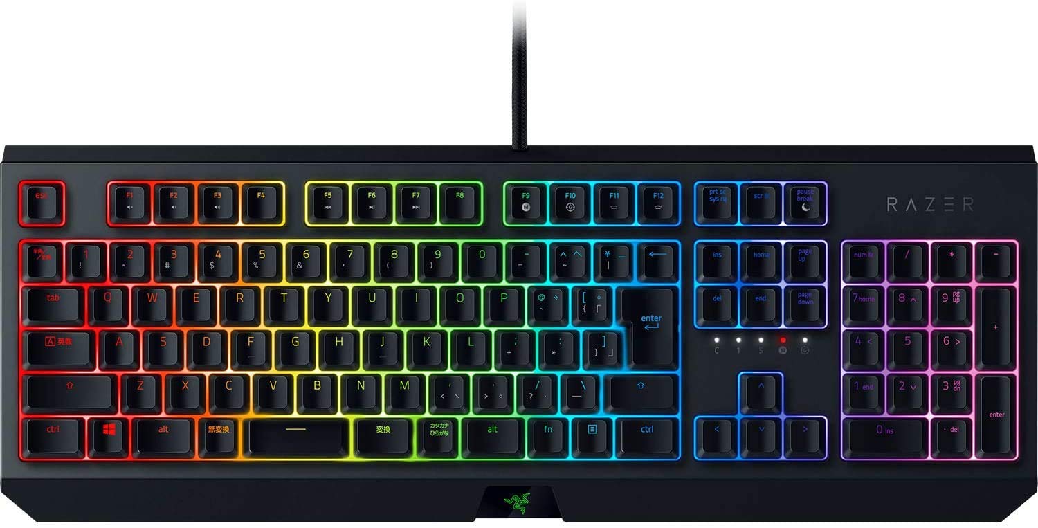

Razer BlackWidow JP Yellow Switch Mechanical Keyboard Quiet Yellow Axis Japanese Layout Authorized Distributor Guarantee [Японський продукт]