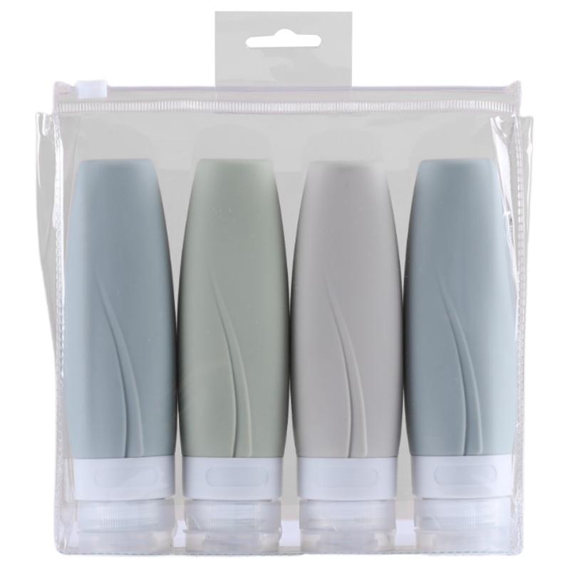 Silicone Travel Bottles Leak Proof Squeezable Refillable Portable Toiletries Containers Cosmetic Accessories Silicone