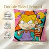 Cartoon Rugrats Cushion Cover 1Pcs Decorative Covers Soft Cushion Case For Sofa Couch Decor 40X40 45X45 Pillowcases