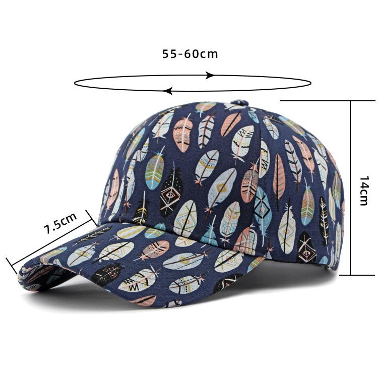 Printed Cap Female Top Baseball Cap Male