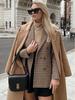 European & American Style Women's Plaid Double-Breasted Suit Jacket - Autumn 2024 Top 5 Colors