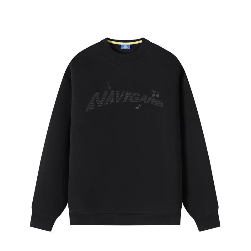 NAVIGARE Men's Loose-Fit Fleece-Lined Sweatshirt
