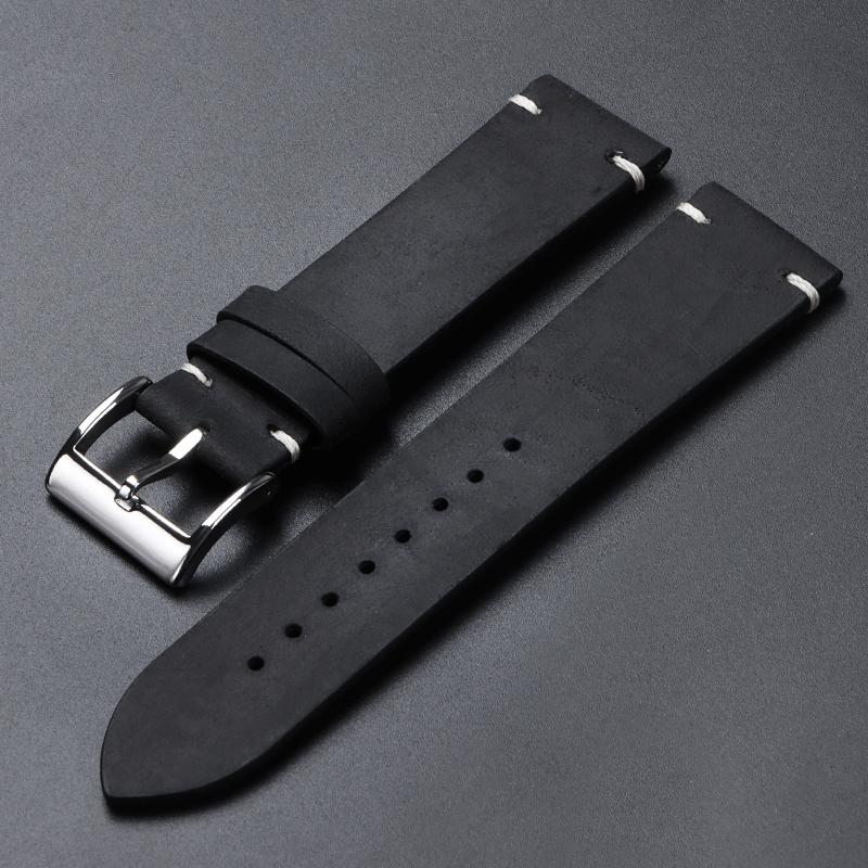 Geniune Calf Leather Watchband 18mm 20mm 21mm 22mm 24mm Watch Strap for Samsung Watch Strap for Huawei Watch Gt2/Gt3 Sport Belt