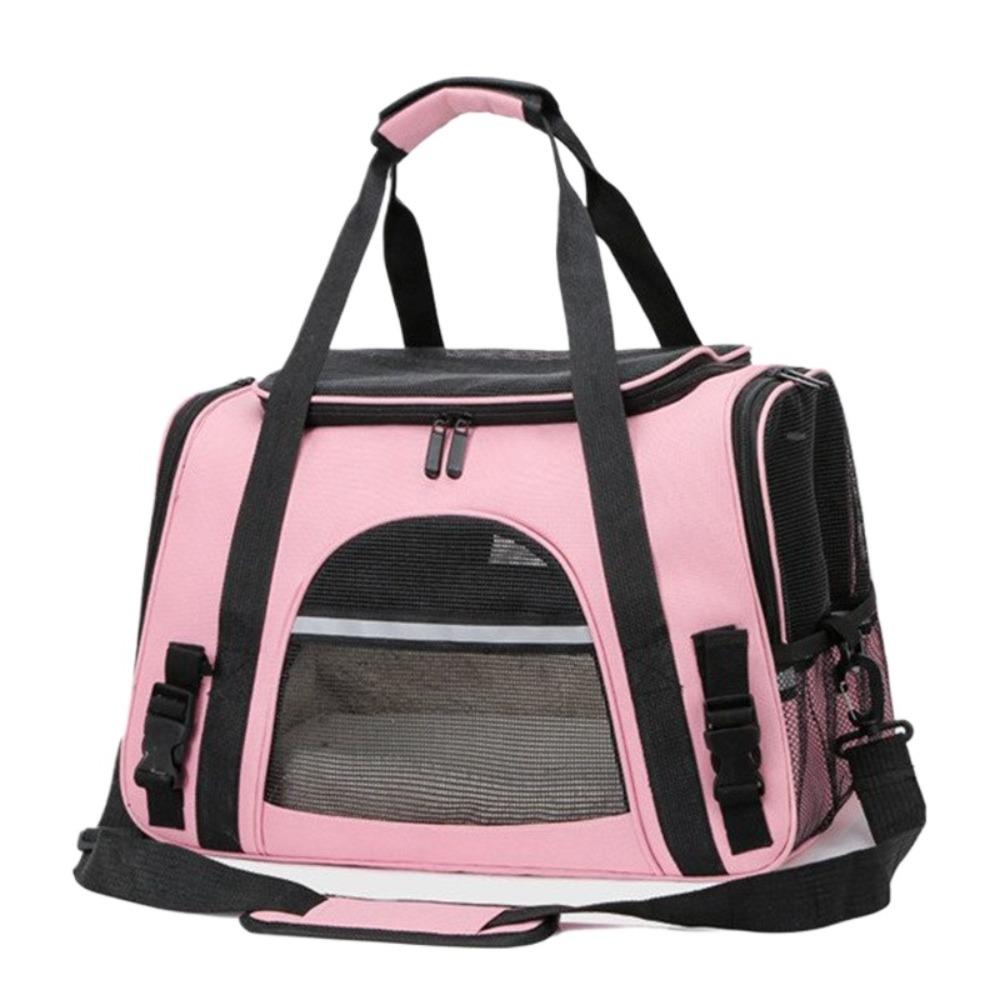 1 Stück Haustier-Transporttasche Faltbar Kleine Hunde Katzen Trageausgehtaschen Haustier-Reisetasche Netz atmungsaktiv Umhängetasche Handtasche Haustierbedarf