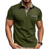 Summer New Men's Casual Polo Shirt Fashion Turn-Down Collar Color Block Versatile T-Shirt